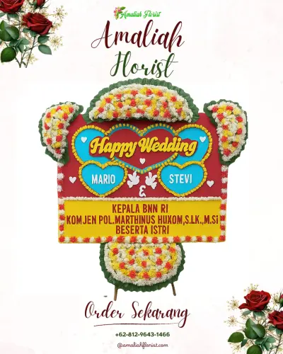 Karangan Papan Bunga Pernikahan di Ciwaruga